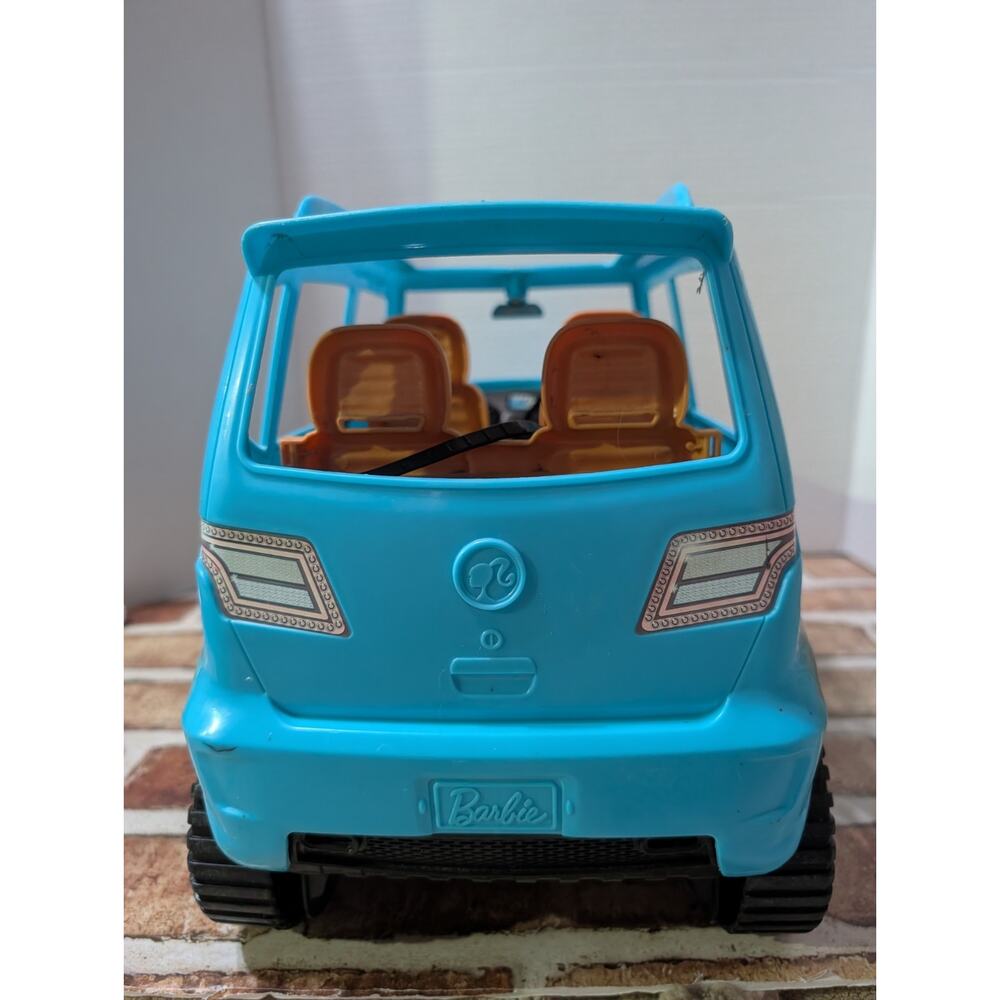 2016 Mattel Barbie Camping Fun SUV Off Road Vehicle Teal Blue Mud Splatter FGC99 - Picture 3 of 8